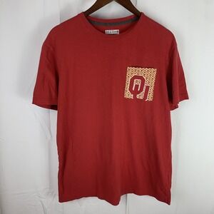 Oklahoma University Sooners OU Tee T‎ Shirt Large Red Majestic Section 101